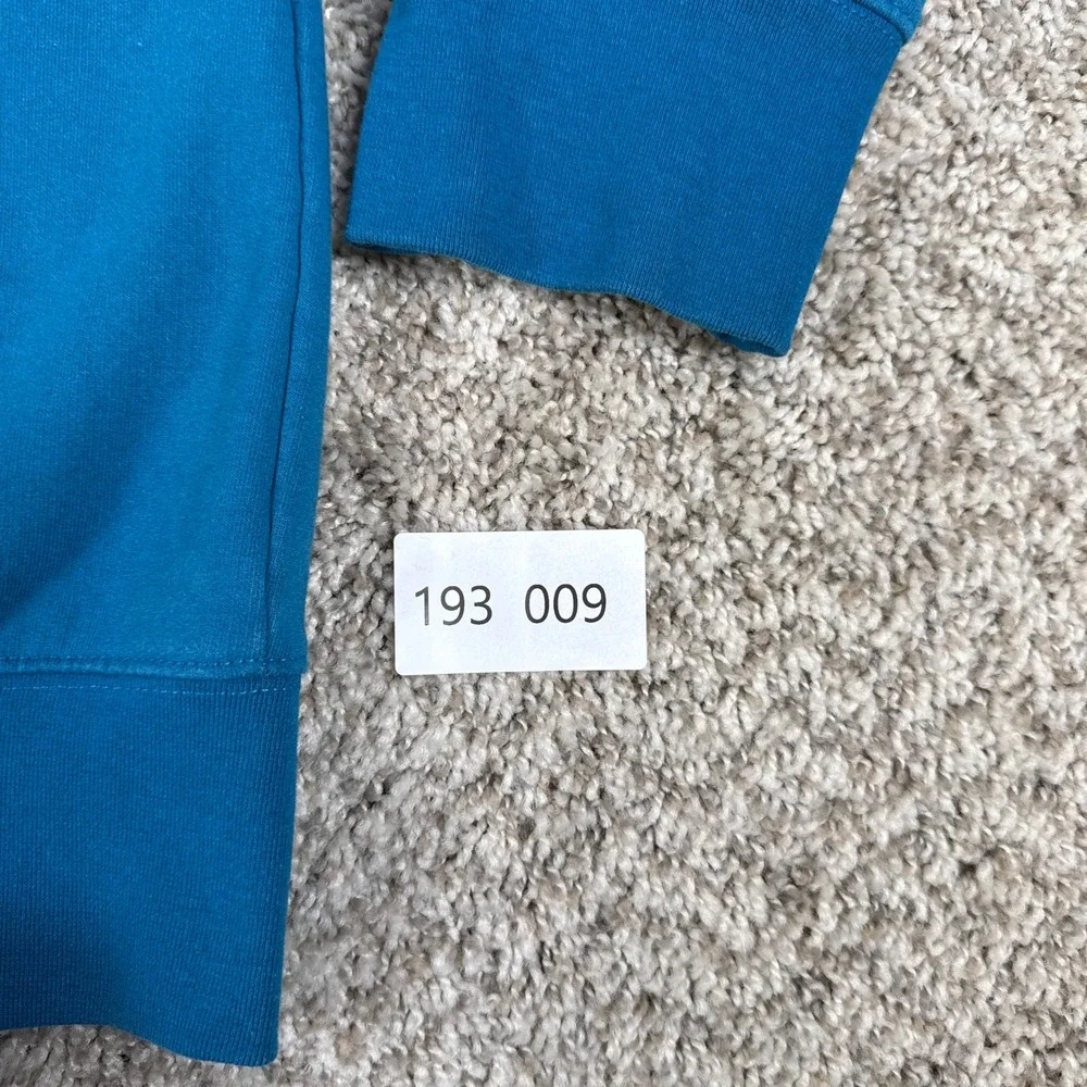 The North Face Hoodie Mens L Blue Cotton Blend Graphic Pullover Gorpcore